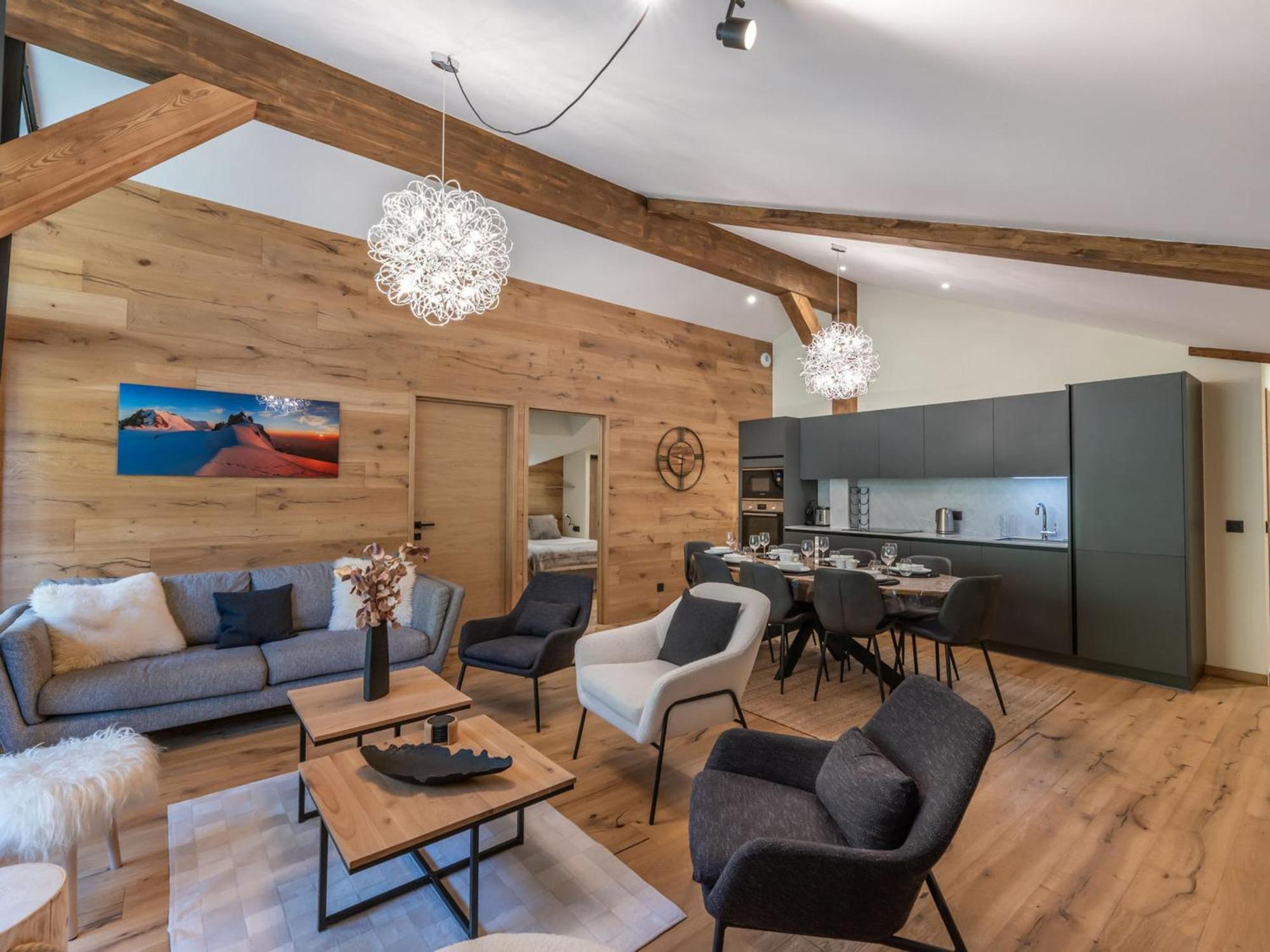 Appartement Penthouse Neuf Avec Balcon Sud, Proche Piste, Cheminee, Parking, Wifi - Fr-1-563-155 Courchevel